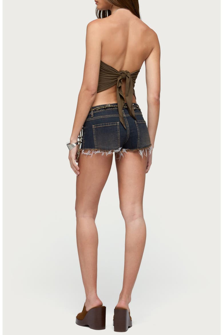 Stud Strapless Tank, Alternate, color, OLIVE