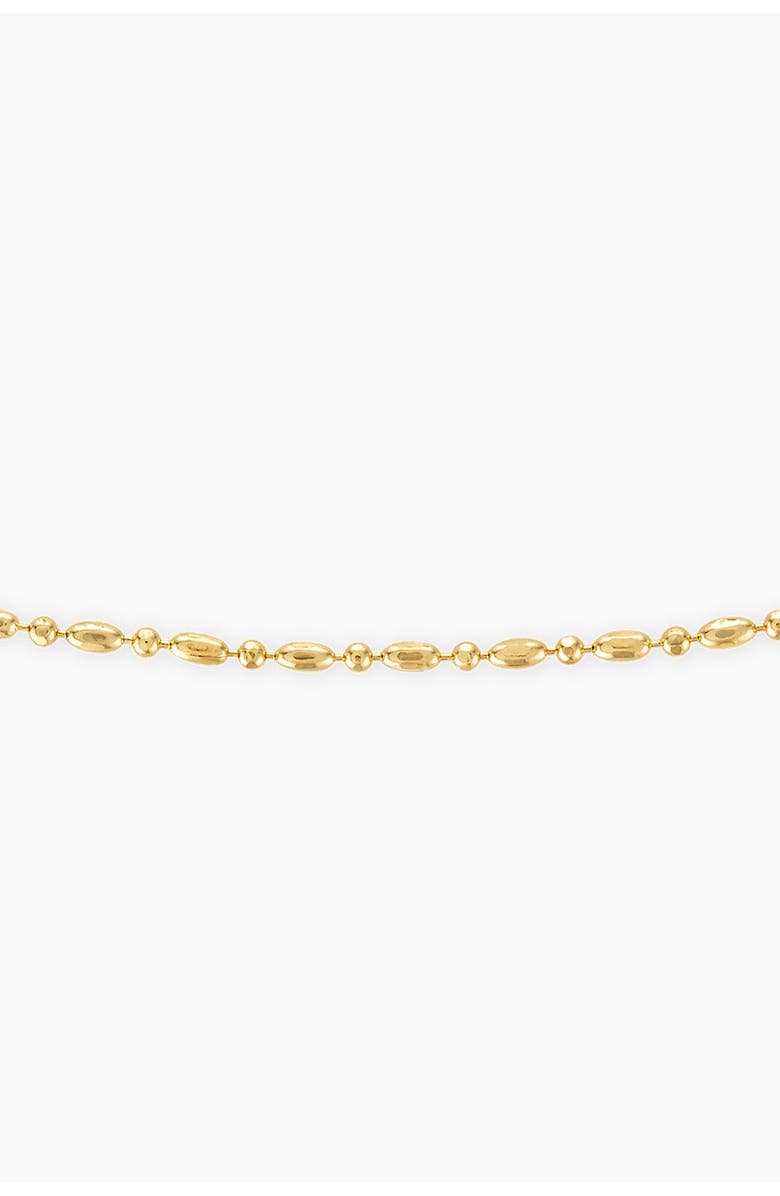 Alexa Leigh Gold Bar and Ball Chain Necklace, Main, color, Yellow Gold