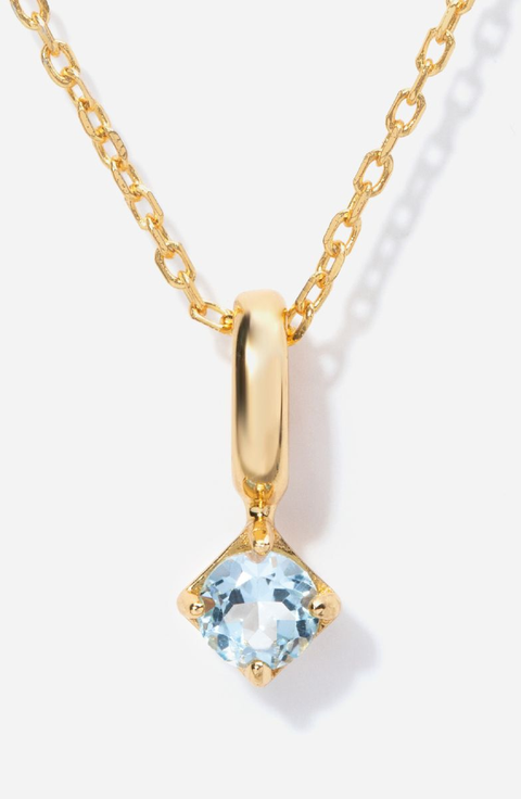 Round Birthstone Necklace