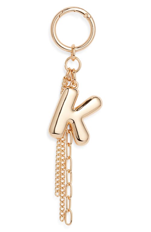 Chelsea28 Bubble Letter Bag Charm In Gold