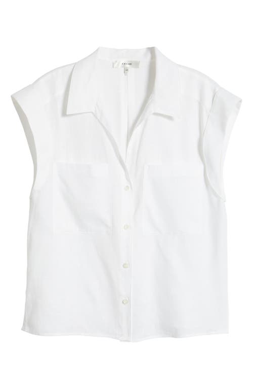 Frame The Scallop Sailor Blouse In White