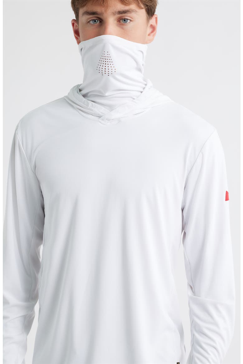 Sun Pro Long Sleeve Hooded MAX UPF Performance T-Shirt, Alternate, color, WHITE
