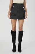 French Connection Carey Embellished Satin Miniskirt