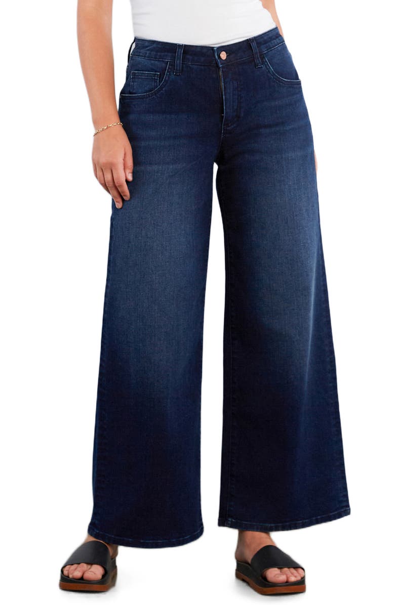 HINT OF BLU Relaxed Wide Leg Jeans, Main, color, Resort Blue