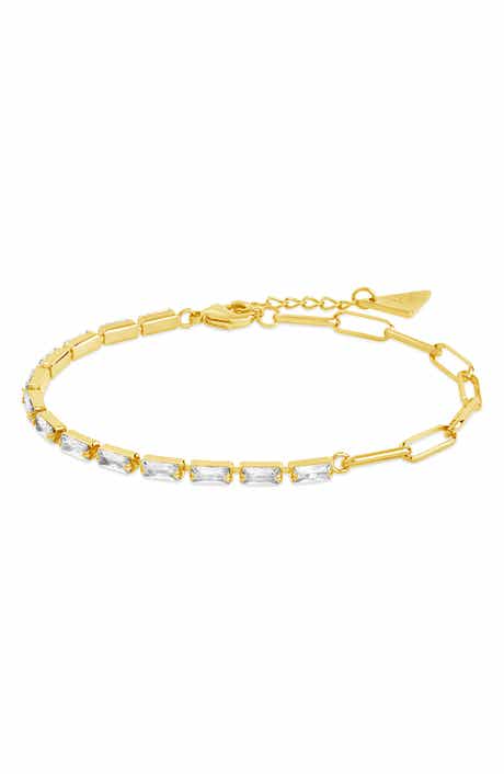 Sterling Forever Hunter Cubic Zirconia Tennis Bracelet