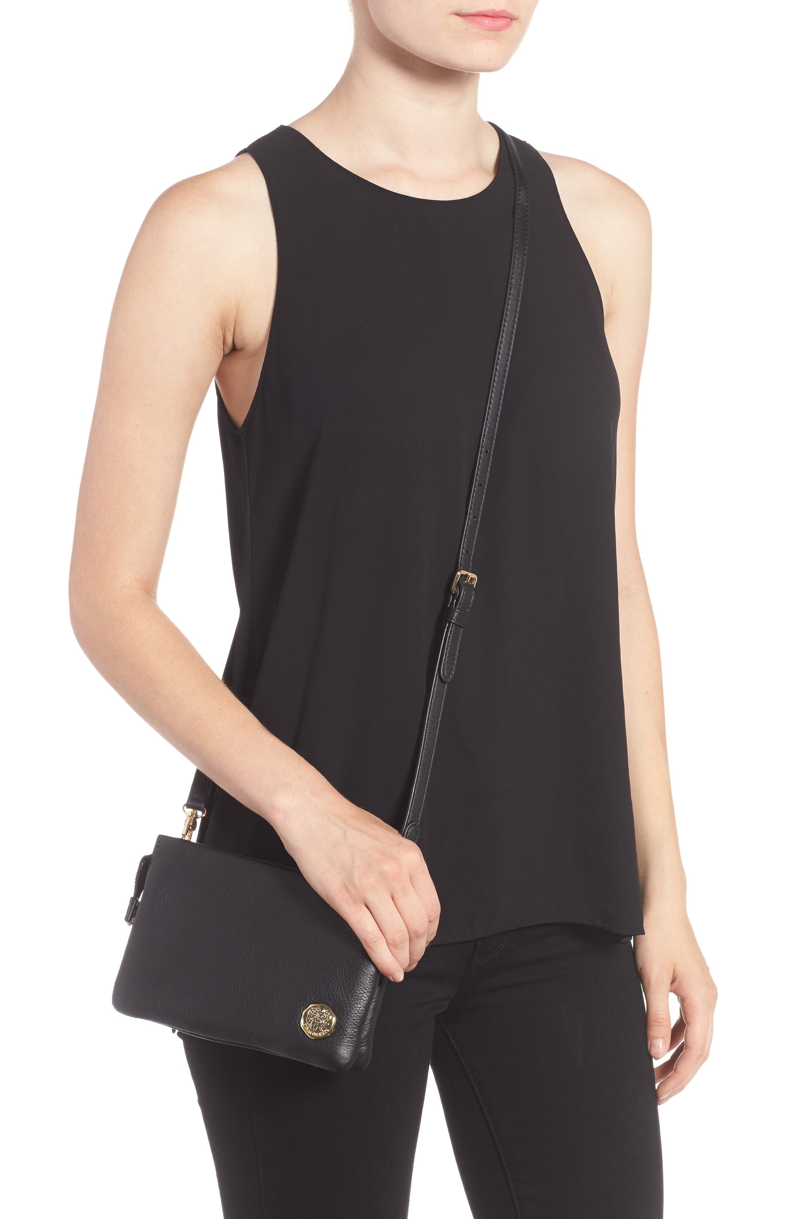 Vince Camuto 'Cami' Leather Crossbody Bag, Alternate, color, 