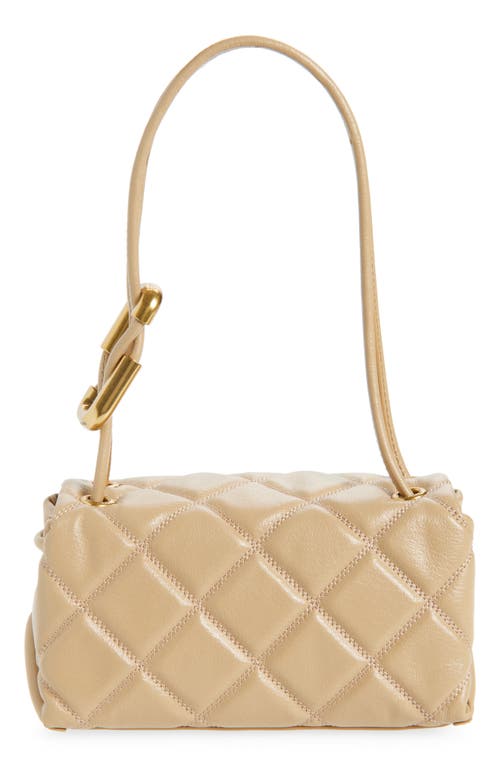 Shop Marc Jacobs The Mini Dual Chain Diamond Quilted Leather Shoulder Bag