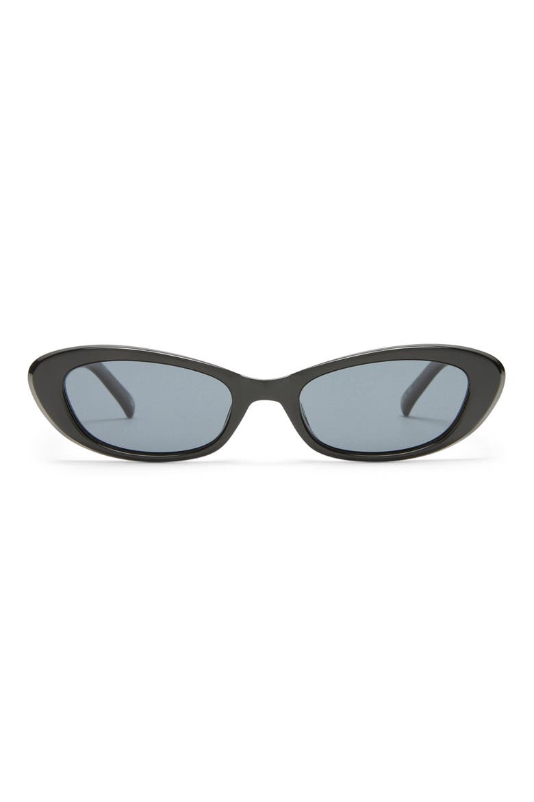 The Whisperer 52mm Cat Eye Sunglasses, Main, color, BLACK/ SMOKE MONO POL