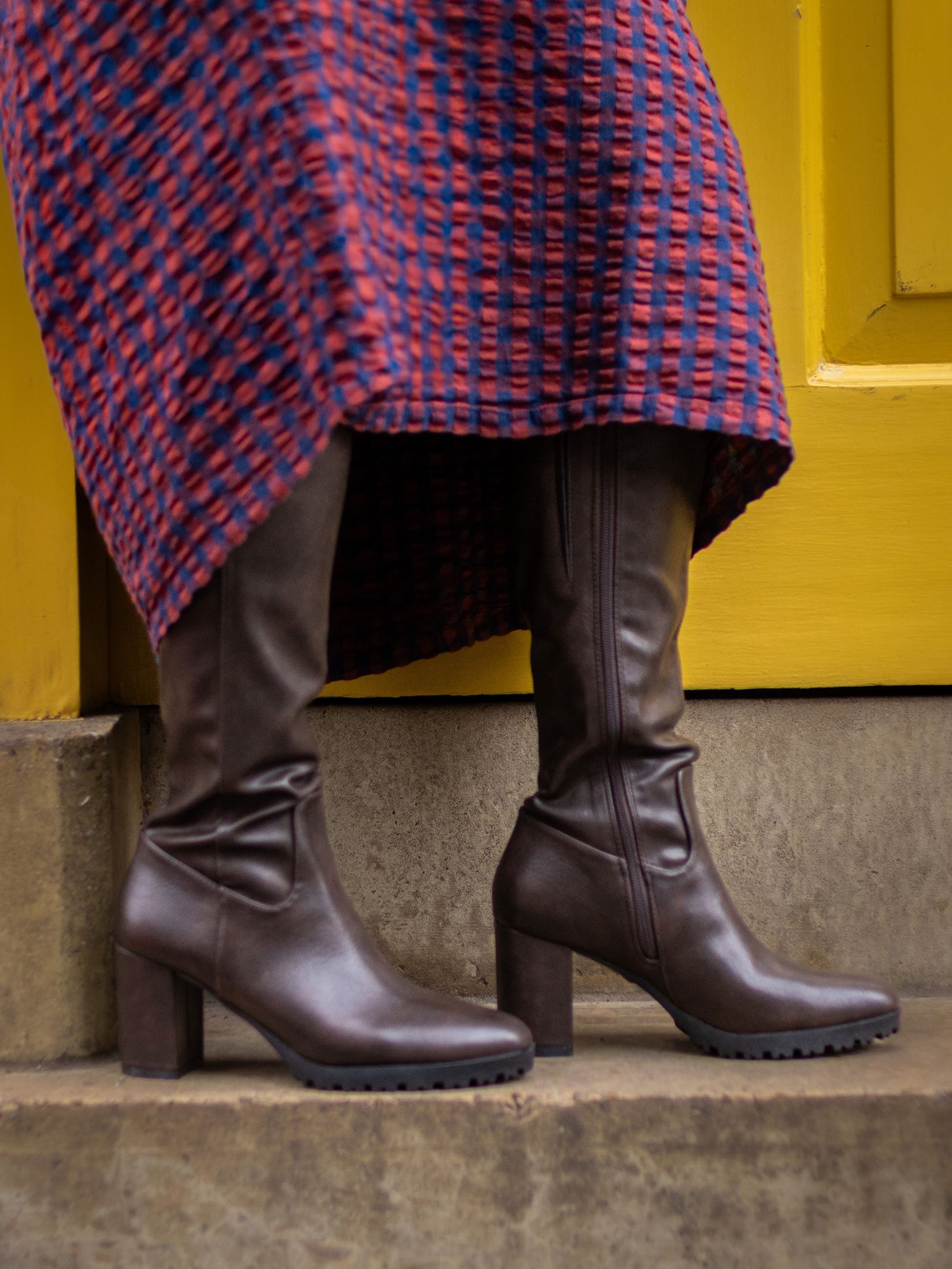 Edam Knee High Boots, Alternate, color, BROWN