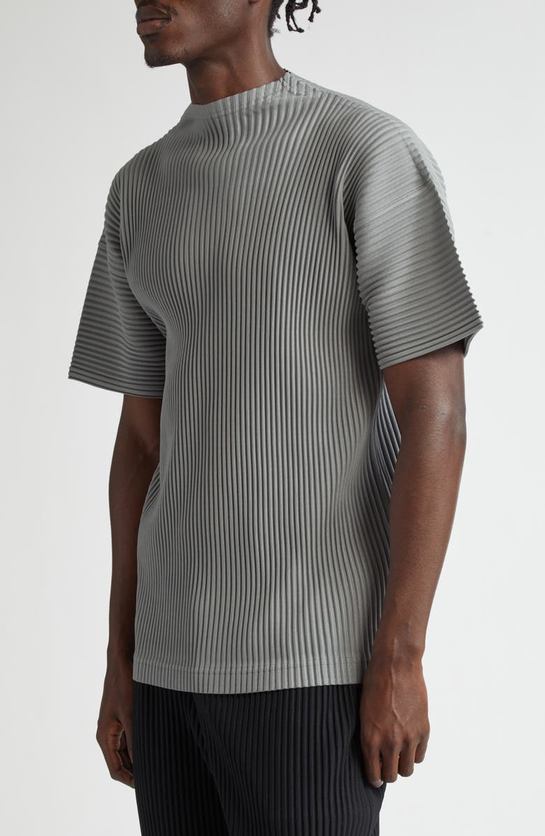 Homme Plissé Issey Miyake MC May Pleated T-Shirt, Alternate, color, 