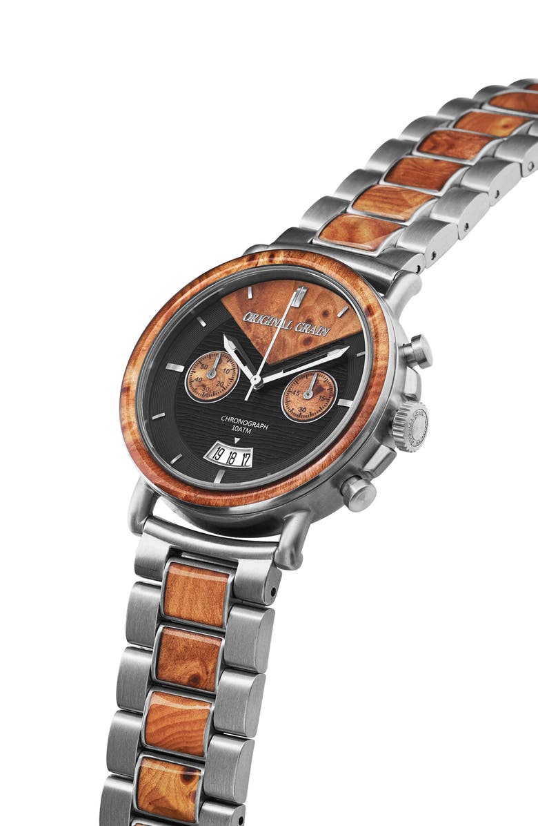 Original Grain Alterra Chronograph Bracelet Watch, 44mm, Alternate, color,