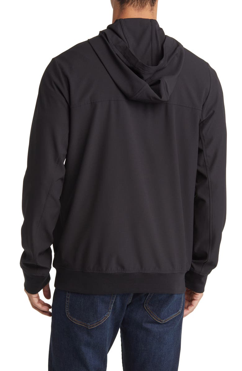 TravisMathew Wanderlust Hooded Jacket, Alternate, color, Black