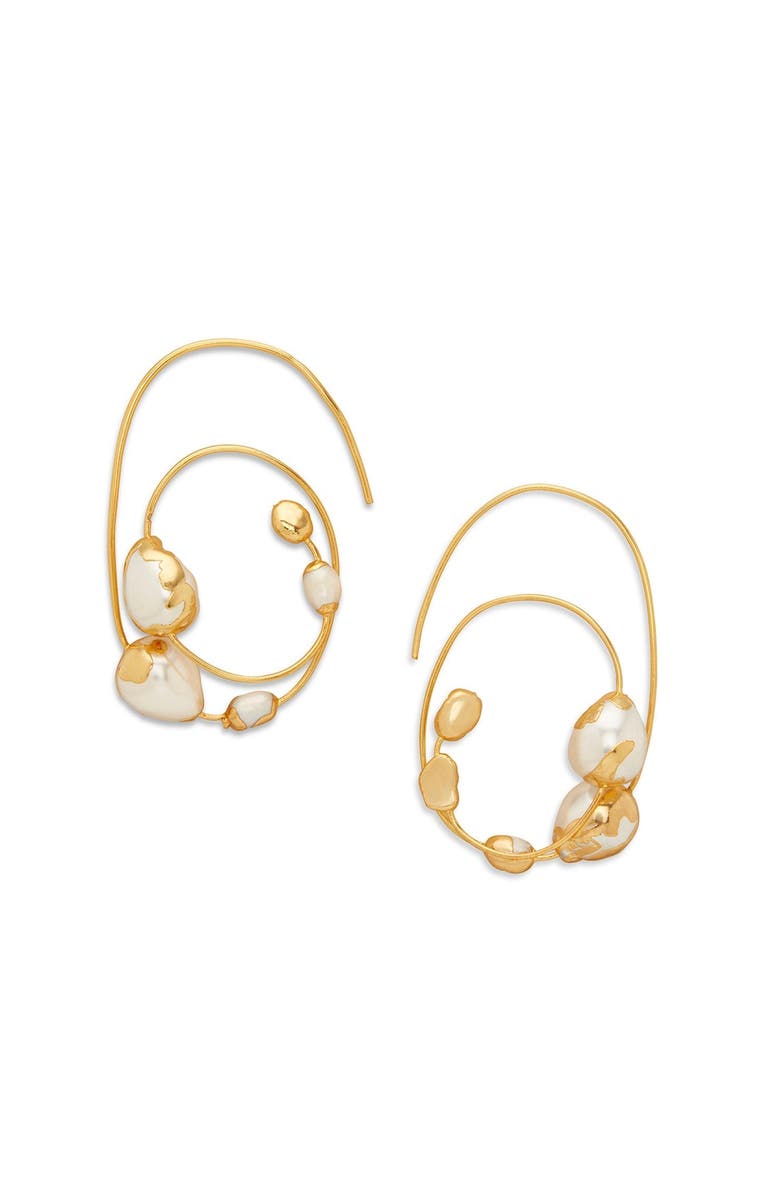 Dhwani Bansal ZURI HOOPS, Main, color, Gold Plated