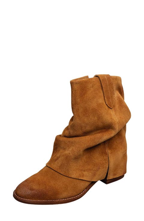 Ona Ruched Foldover Bootie (Women)