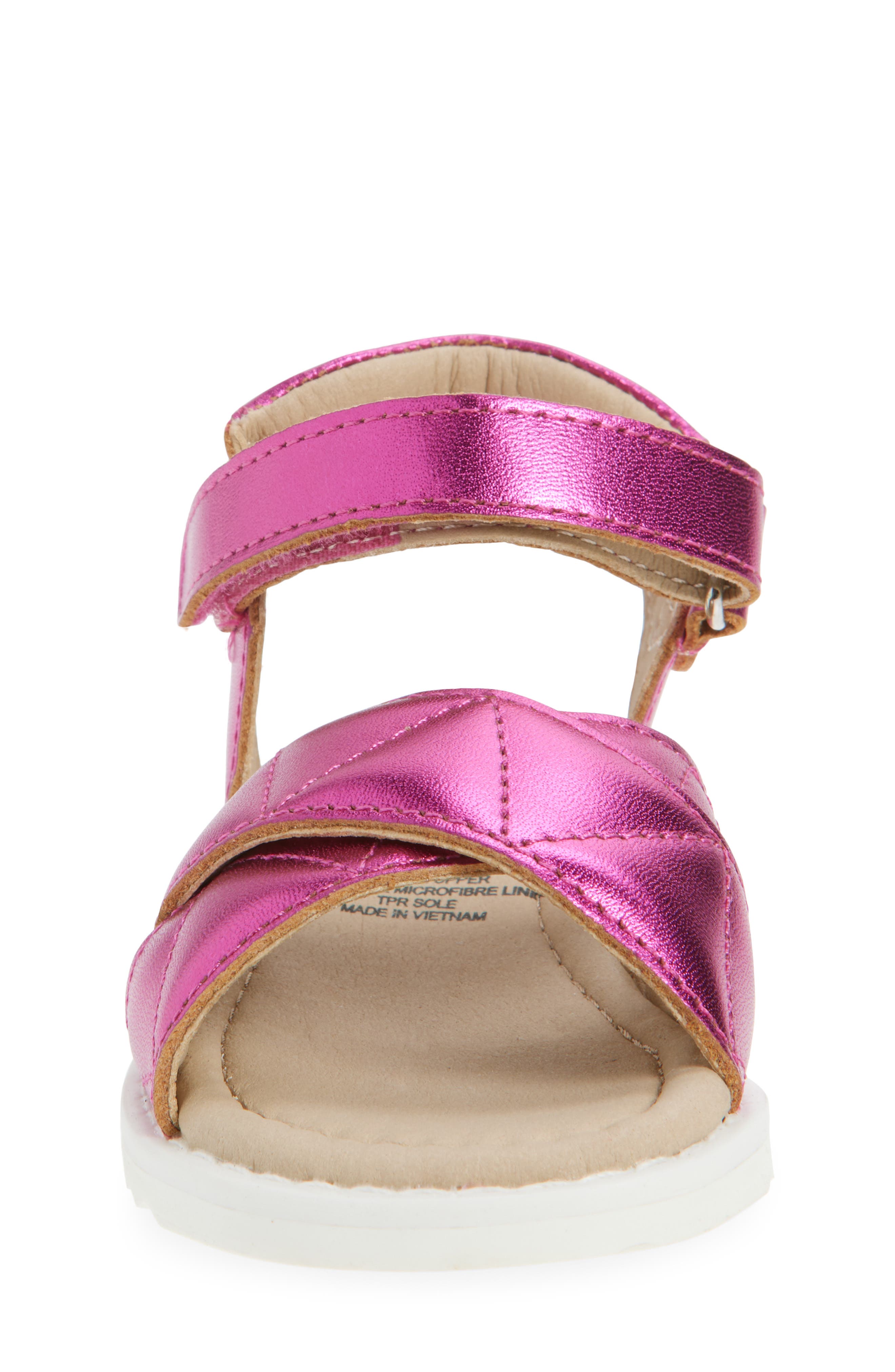 Kids' 7043 Puff Pop Sandal, Alternate, color, FUCHSIA FOIL / SNOW