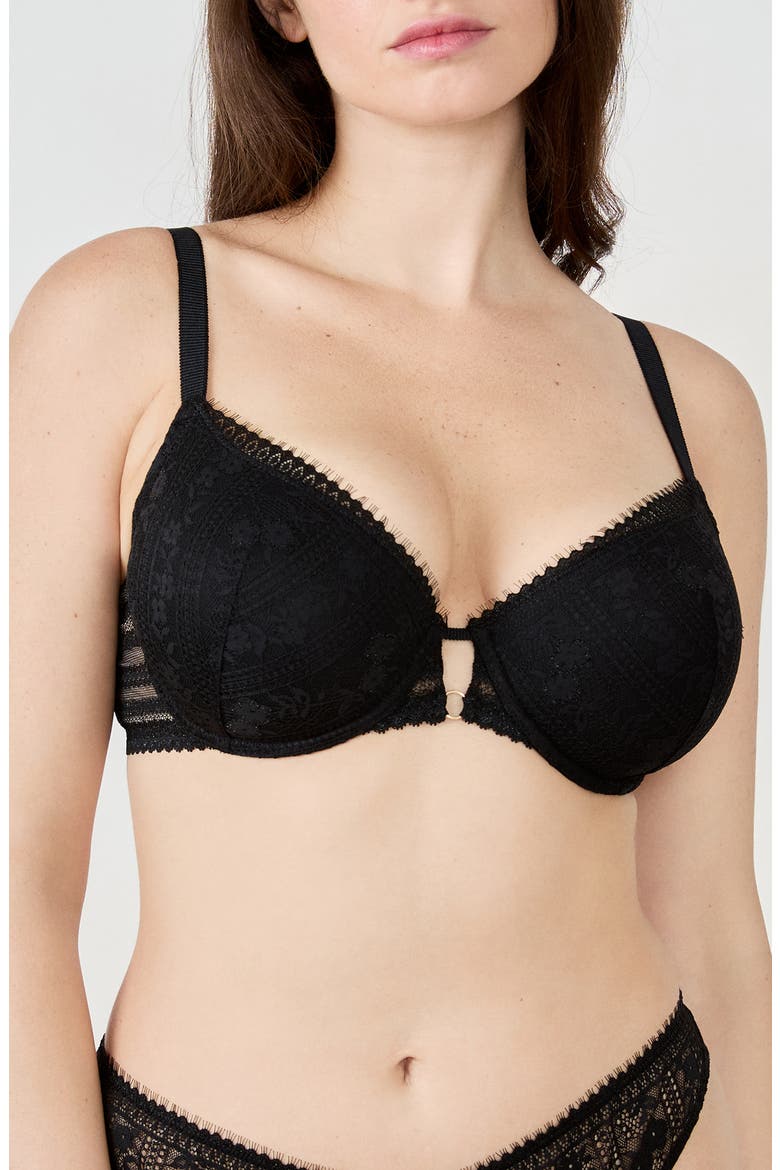 Aura N°4 Classique Underwire Bra, Alternate, color, BLACK