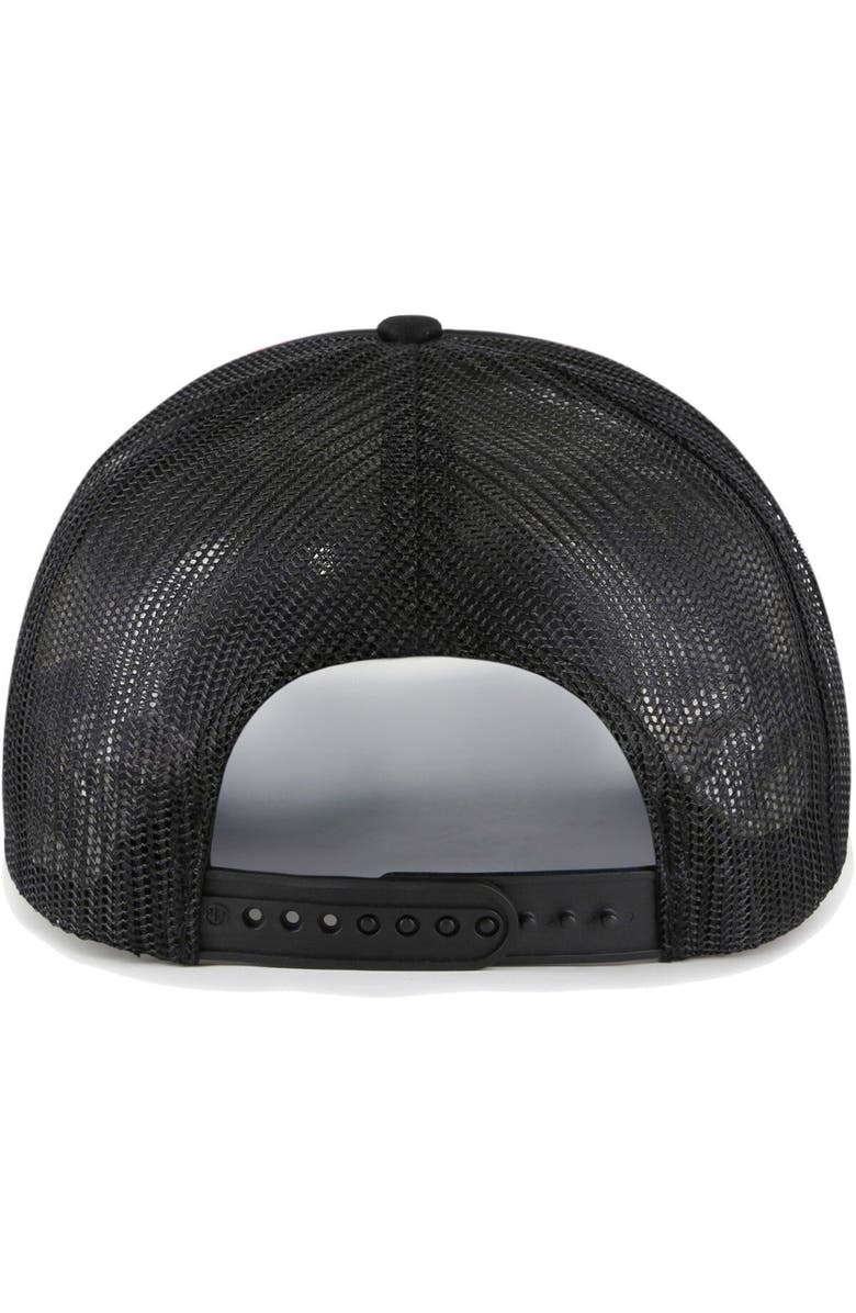 '47 Men's '47 Black Chicago White Sox Backhaul Foam Trucker Snapback Hat, Alternate, color, Black