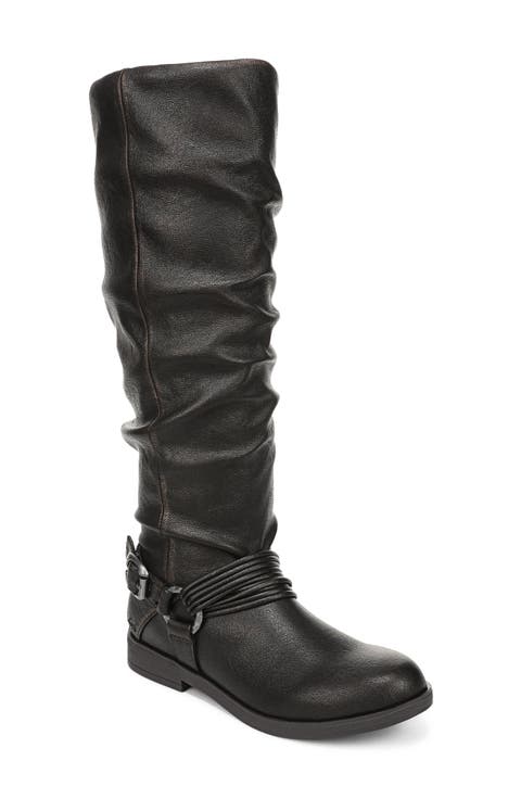Petra Faux Leather Knee High Boot