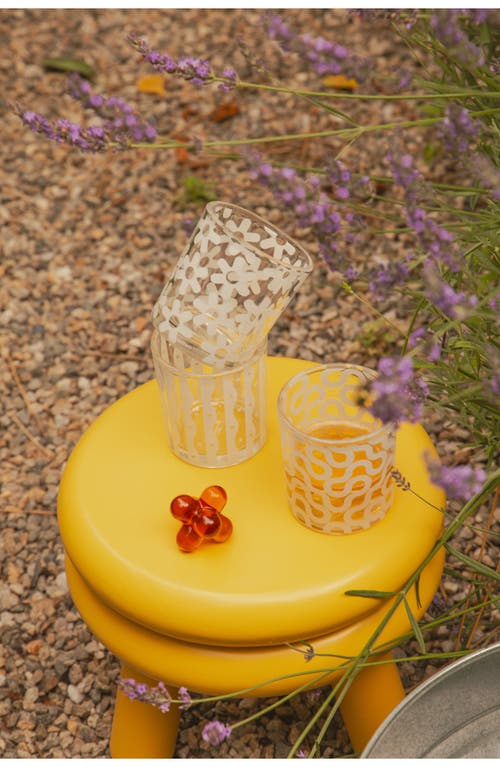 Areaware Hobnob Glass Bottle Stopper In Orange