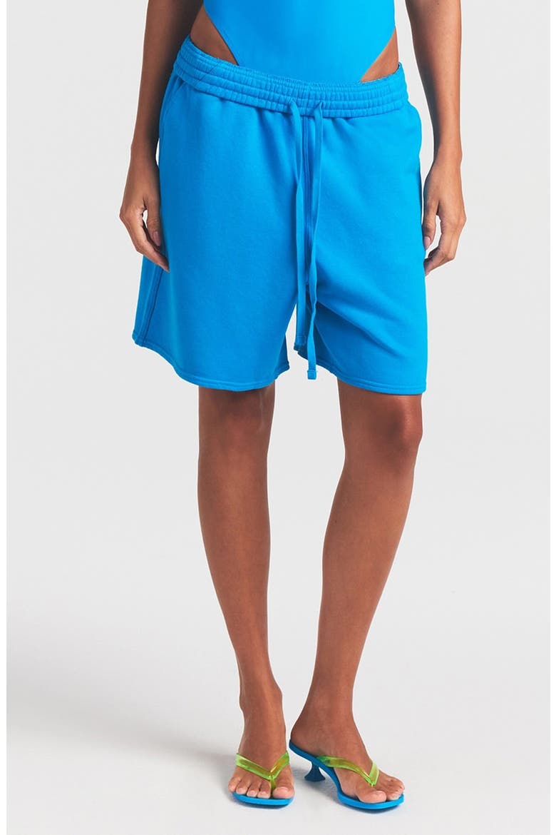 French Terry Basketball Shorts, Main, color, CERULEAN