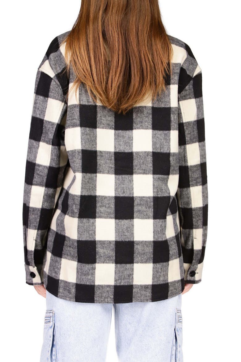 The Plaid Shacket, Alternate, color, BLACK PLAID