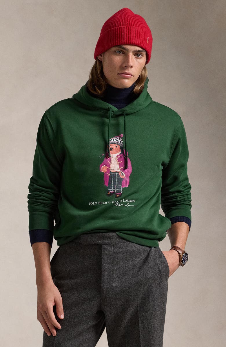 Polo Ralph Lauren Polo Bear Fleece Graphic Hoodie, Alternate, color,