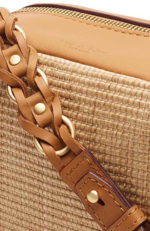 Rag & Bone Women's Cami Leather-trimmed Woven Camera Bag In Natural