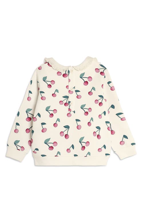 JOJO MAMAN BÉBÉ JOJO MAMAN BEBE CHERRY PRINT SWEATSHIRT & CORDUROY LEGGINGS SET