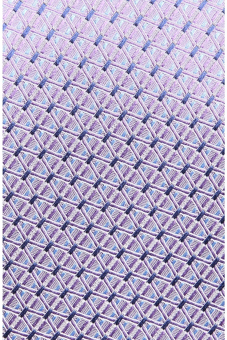 Geometric Jacquard Silk Tie, Alternate, color, PURPLE