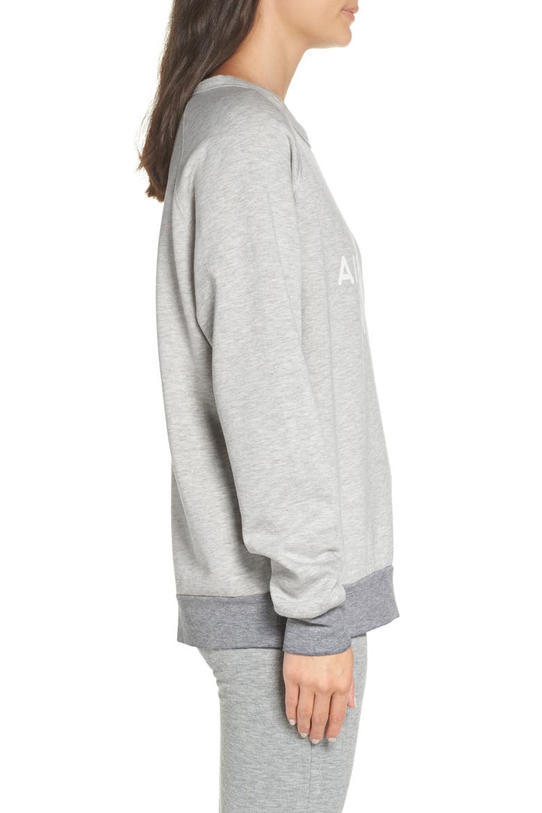 Airplane Mode Cozy Lounge Sweatshirt, Alternate, color, PEBBLE HEATHER