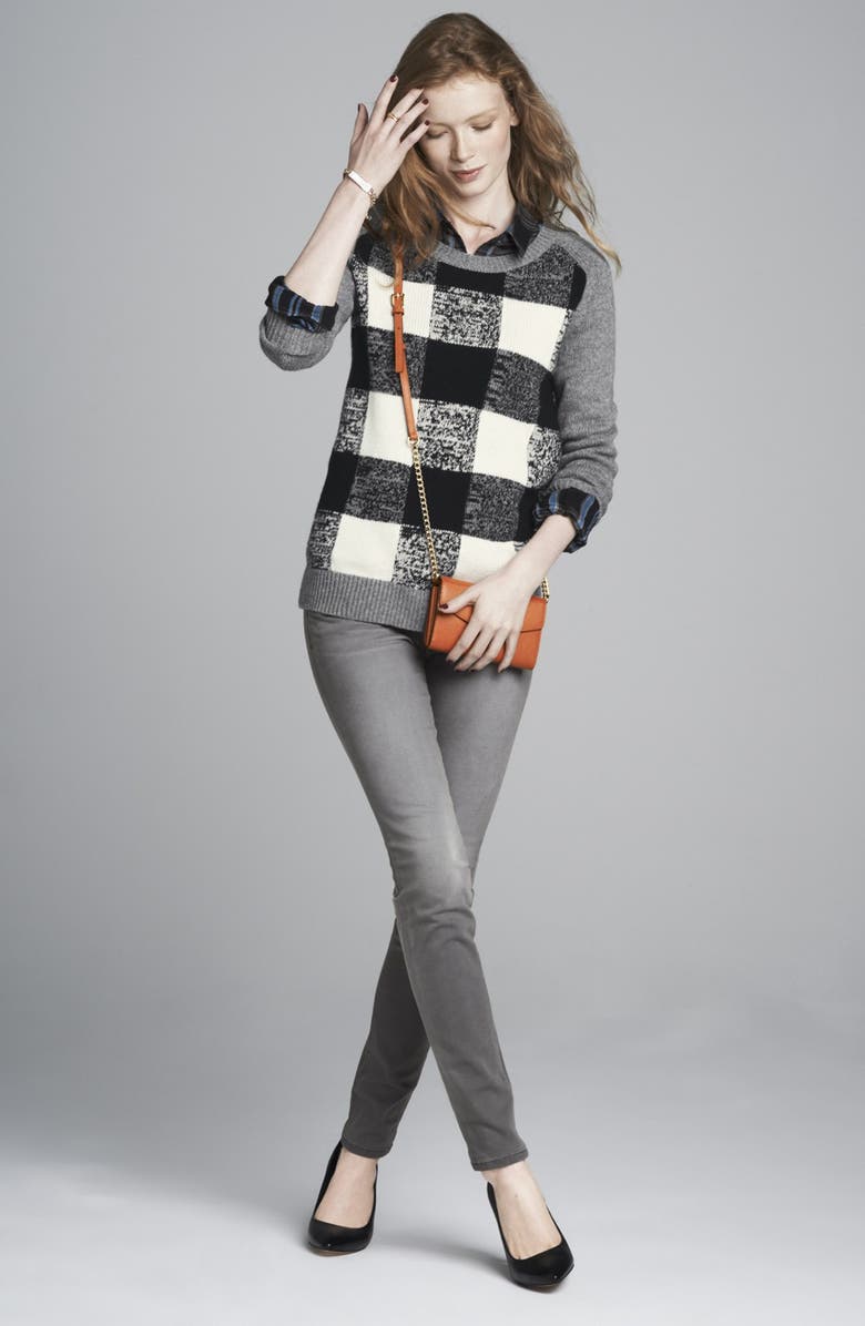 Halogen<sup>®</sup> Plaid Sweater, Alternate, color,