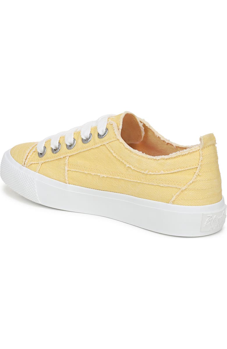 Blowfish Malibu Very Sadie Embroidered Floral Sneaker, Alternate, color, Butter Yellow Canvas