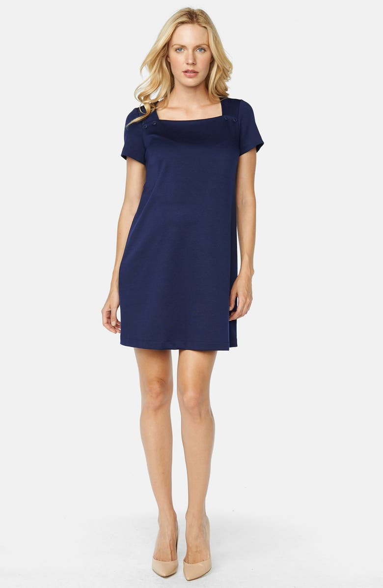 Maternal America Button Maternity Shift Dress, Main, color, 