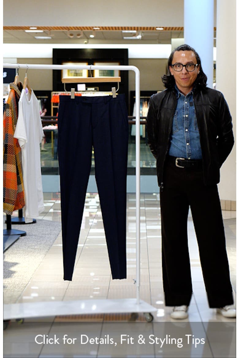 Ross Slim Fit Stretch Wool Pants video