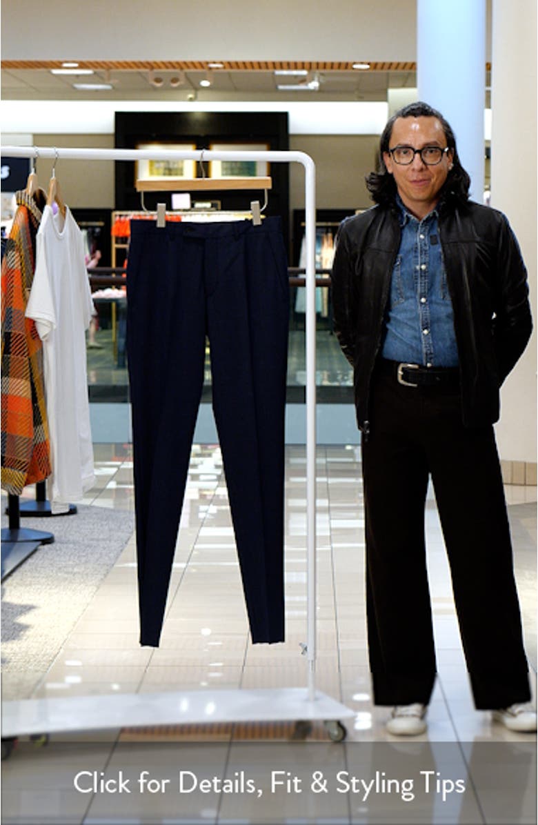 Ross Slim Fit Stretch Wool Pants, sales video thumbnail