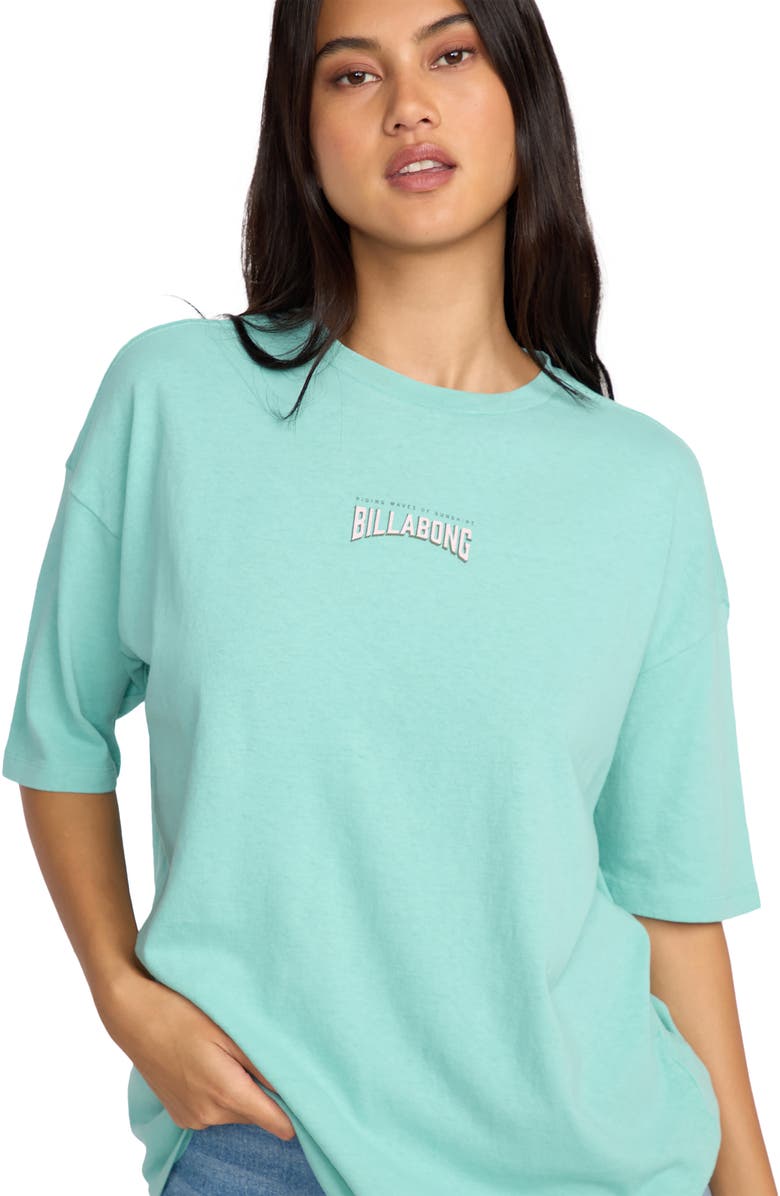 Billabong Reach for Sunshine Oversize Graphic T-Shirt, Alternate, color, Misty Blue