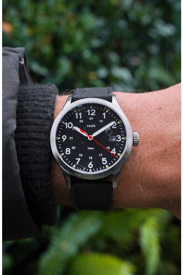C5 Field Black Solar Watch, 40mm, Alternate, color, BLACK