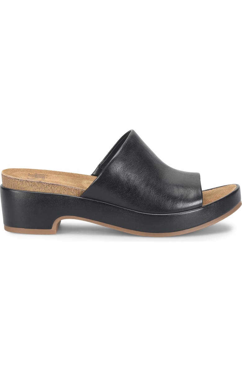 Söfft Cass Platform Slide Sandal, Alternate, color, Black