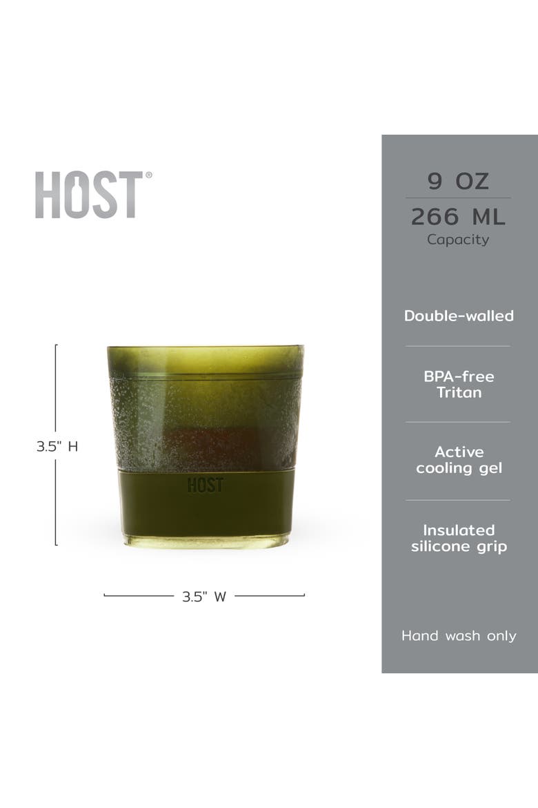 Whiskey FREEZE Cooling Cup Set of 2, Alternate, color, Olive Green