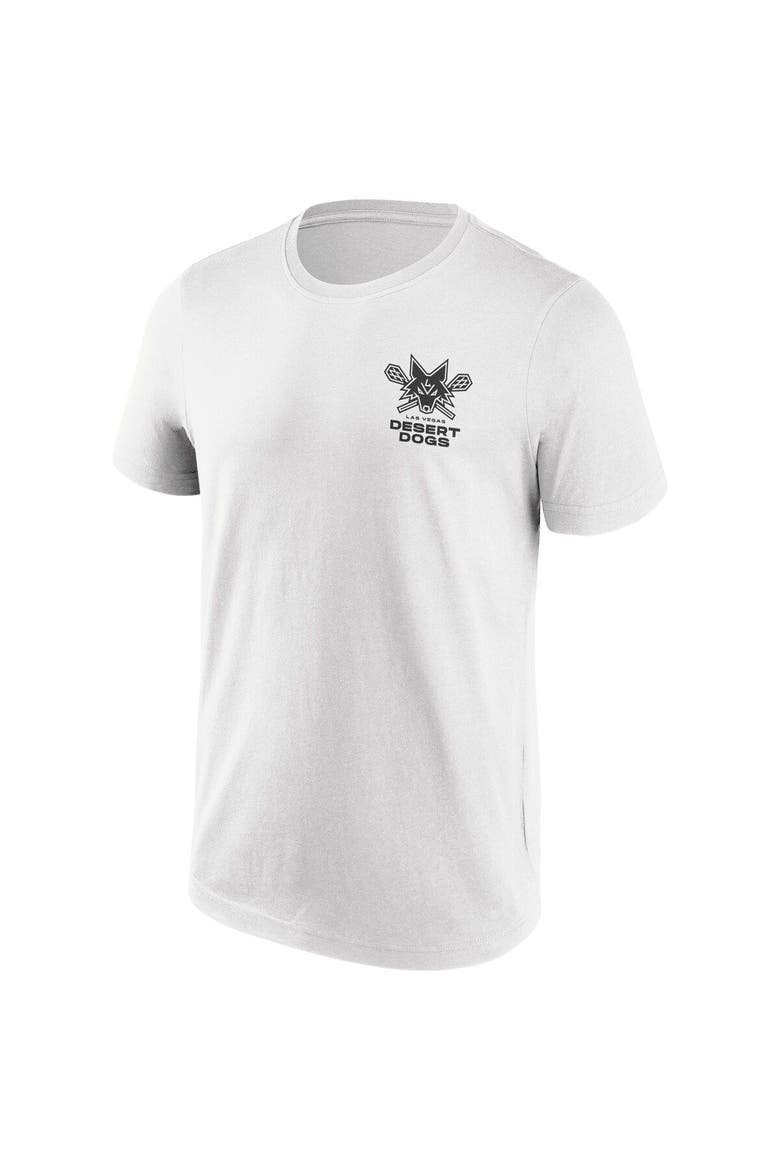 Men's White Las Vegas Desert Dogs Primary Logo T-Shirt, Alternate, color, White