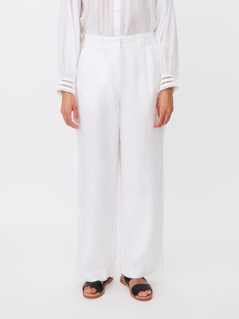 Mapriselle Wide-Leg Linen Trousers