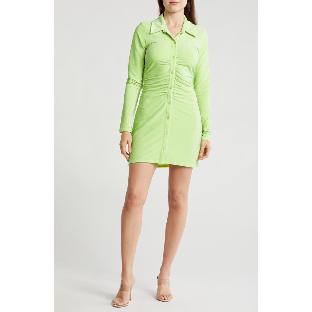 GOOD AMERICAN GOOD AMERICAN SPARKLE LONG SLEEVE DRESS