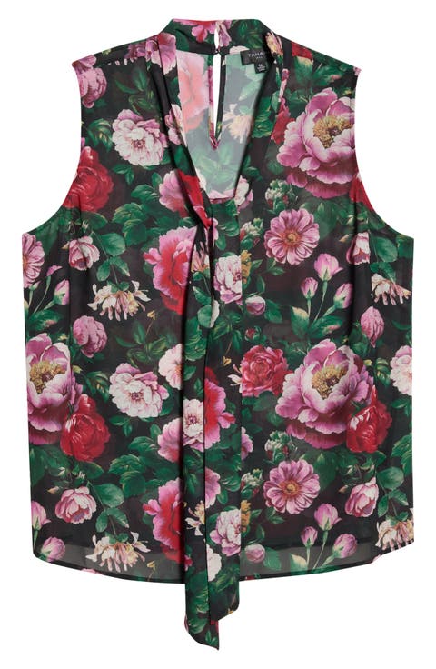 Tie Front Sleeveless Top