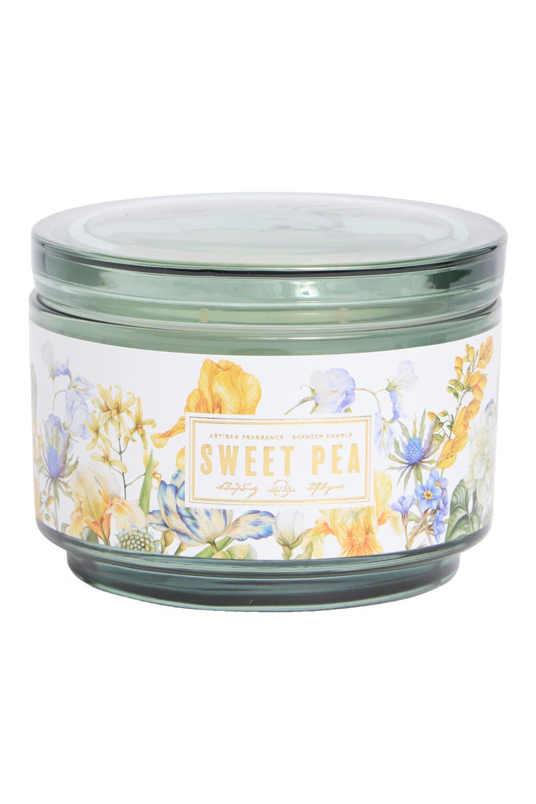Sweet Pea 3-Wick Jar Candle, Main, color, SWEET PEA