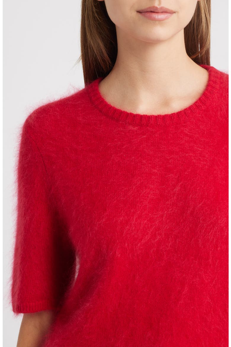 Jada Brushed Cashmere Sweater, Alternate, color, RED
