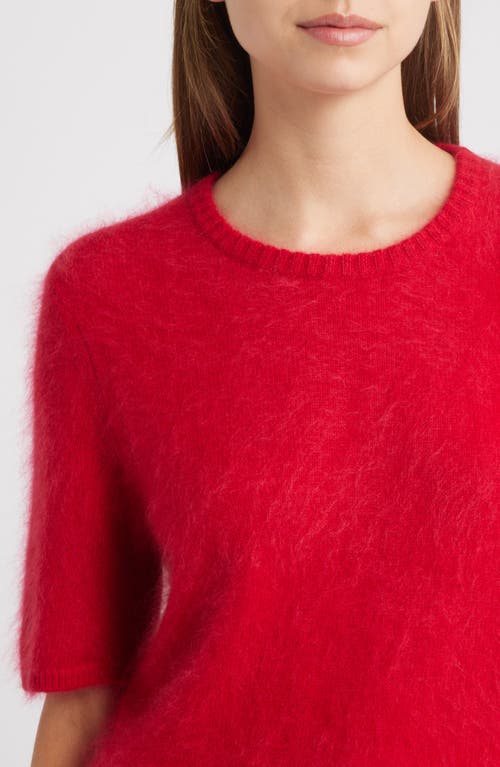 Rag & Bone Jada Brushed Cashmere Sweater In Red