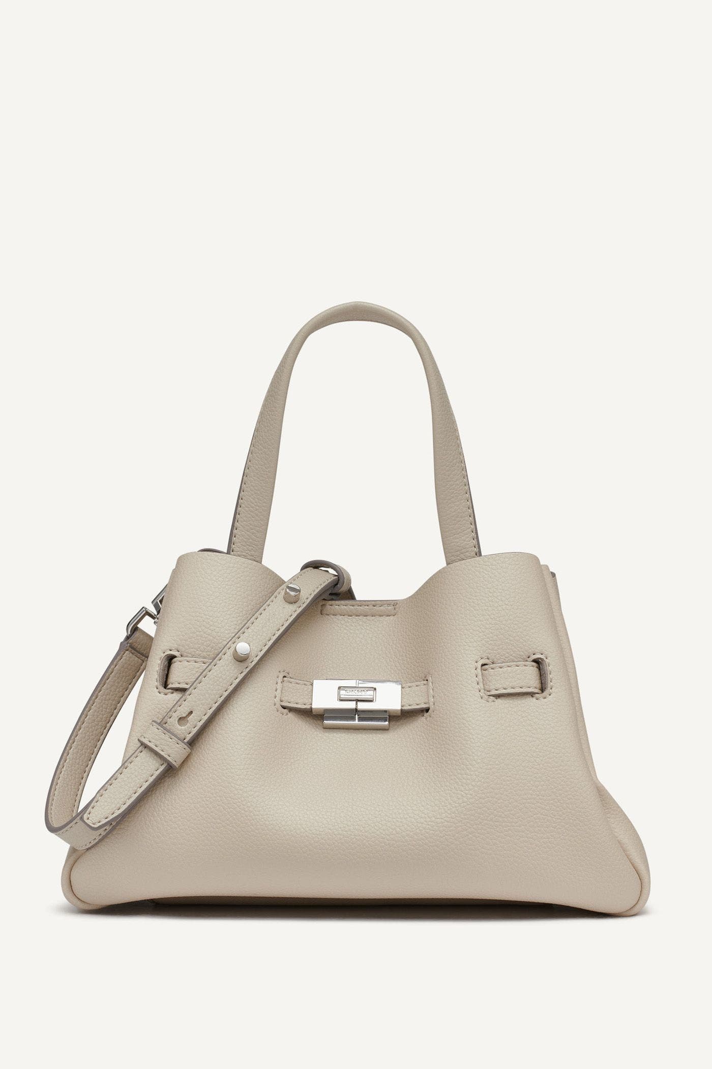DKNY Bryar Small Satchel, Main, color, Light Taupe