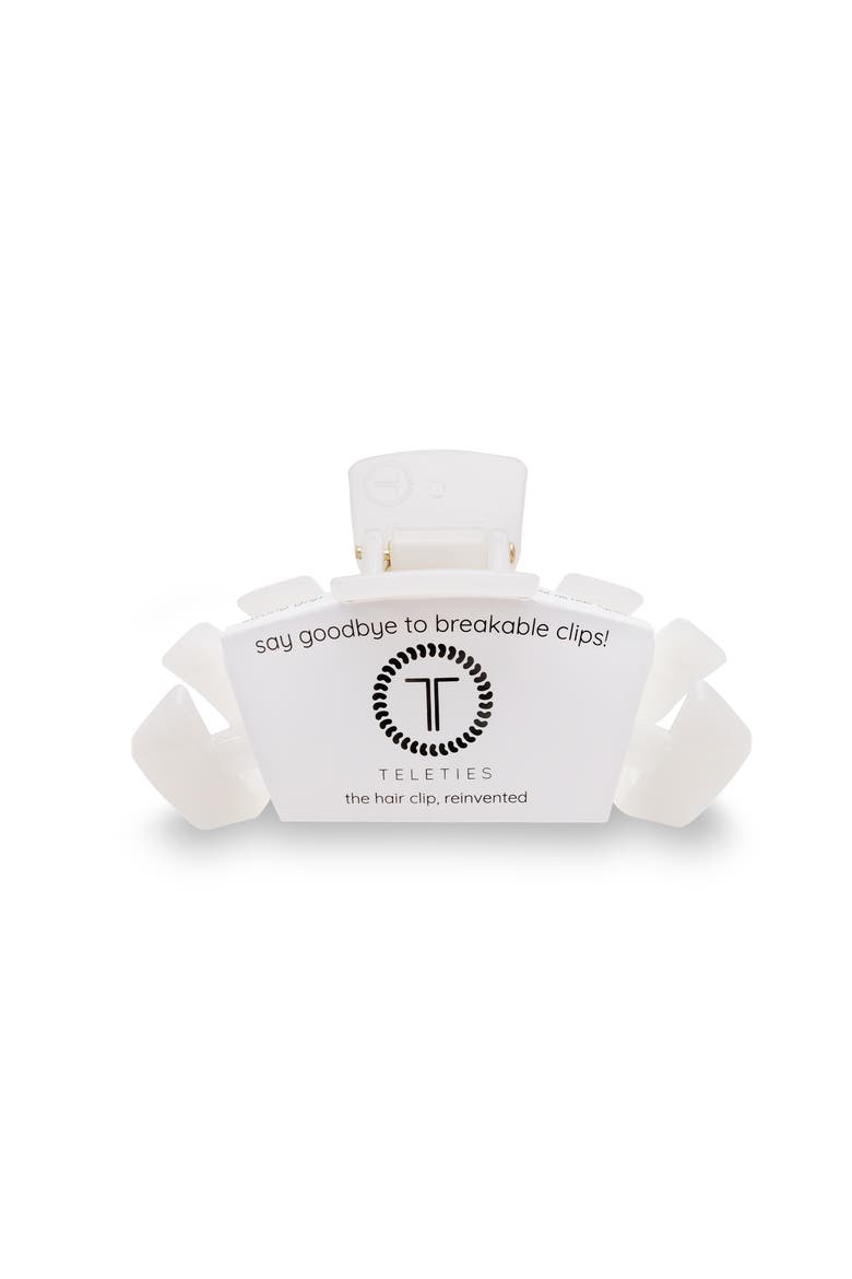 Classic Medium Claw Clip, Alternate, color, Coconut White