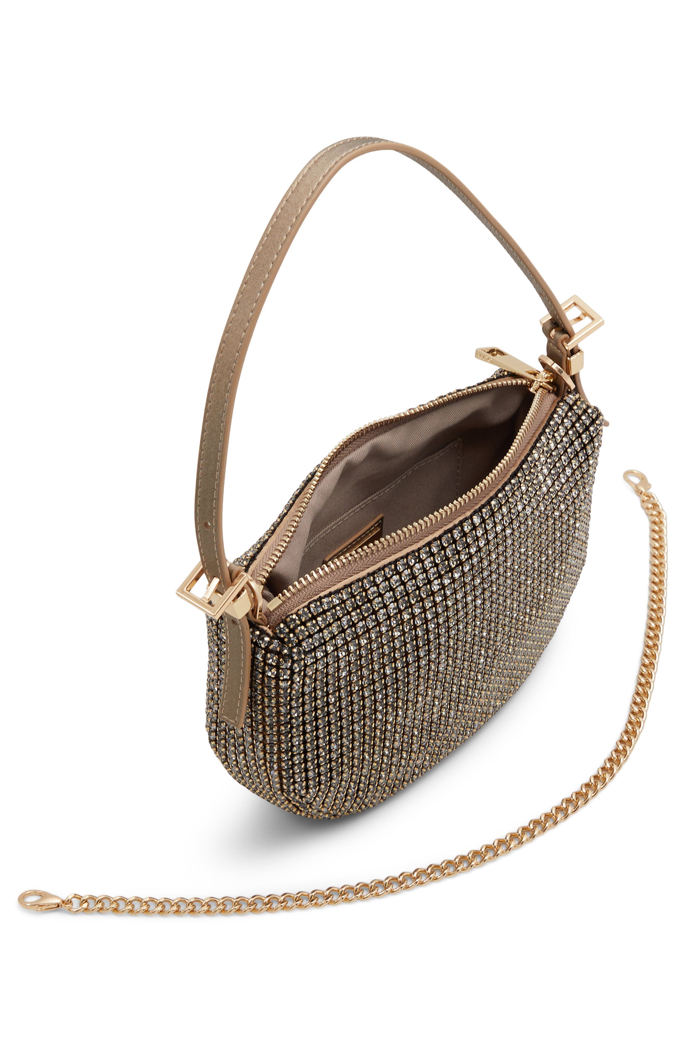 ALDO Mistylax Crystal Shoulder Bag, Alternate, color, 