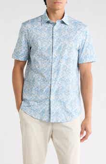 Bugatchi Short Sleeve Woven Shirt